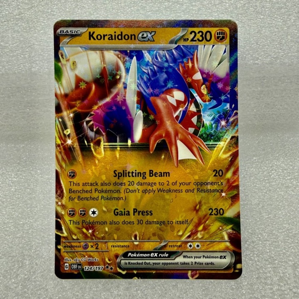 Koraidon ex 124/197 SV03: Obsidian Flames Holo Pokémon TCG Mint Unplayed